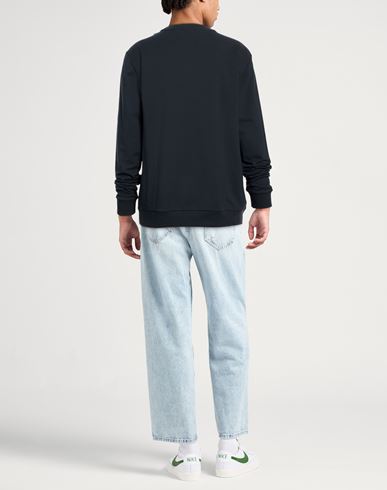Man Sweatshirt Midnight blue Size 3XL Cotton, Polyester, Elastane