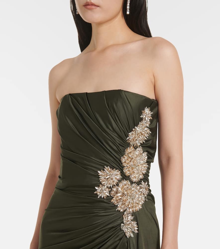 Elettra embellished jersey gown