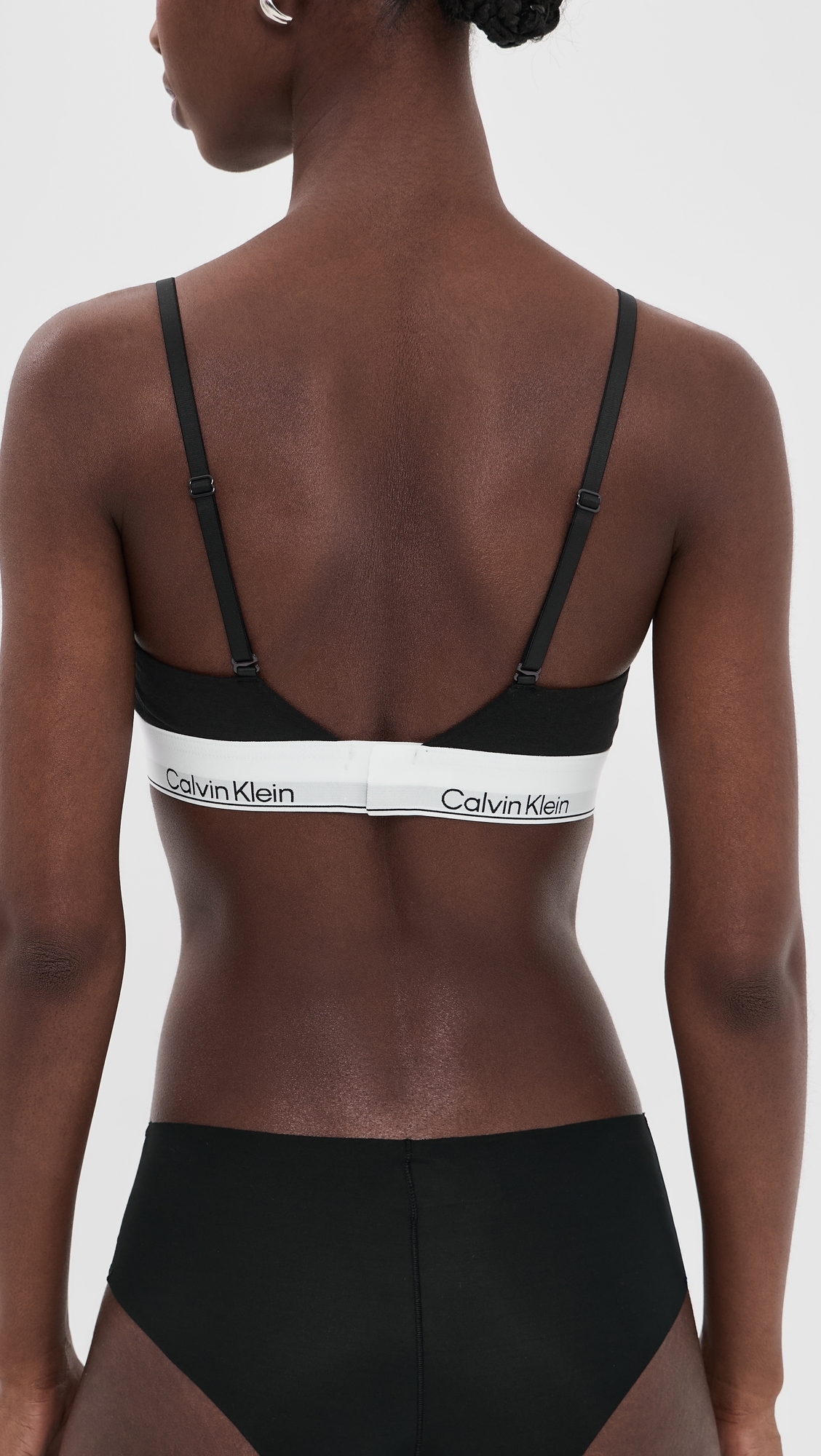 Icon Cotton Lightly Lined Triangle Black