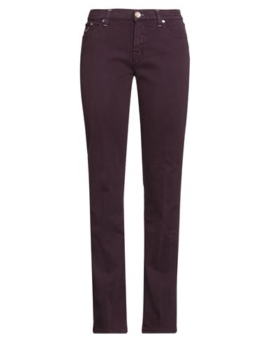 Jacob Cohёn Woman Jeans Plum Size 33 Cotton, Elastane