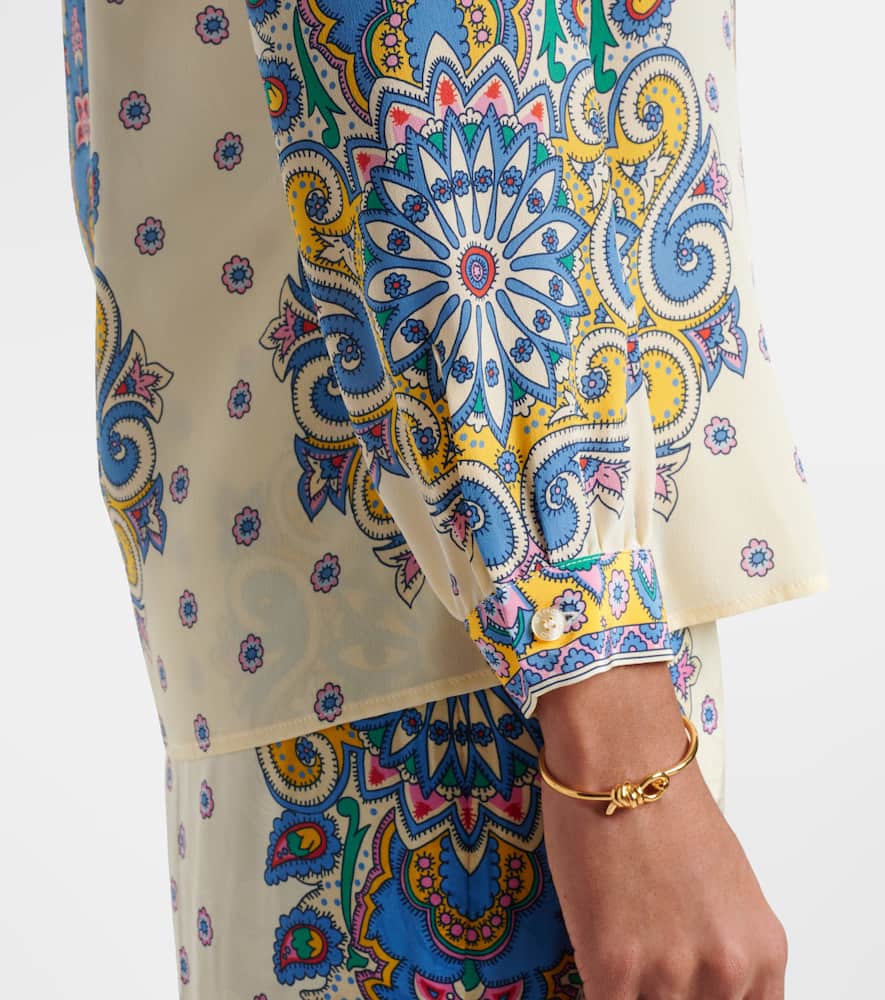 Printed silk shirt