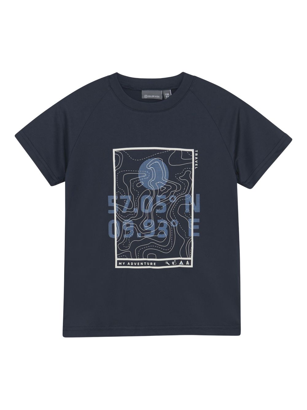 Landscape-print T-shirt - Blue