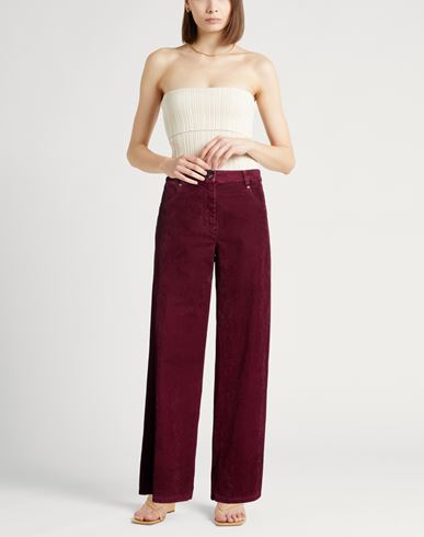 Forte_forte Woman Pants Burgundy Size 2 Cotton