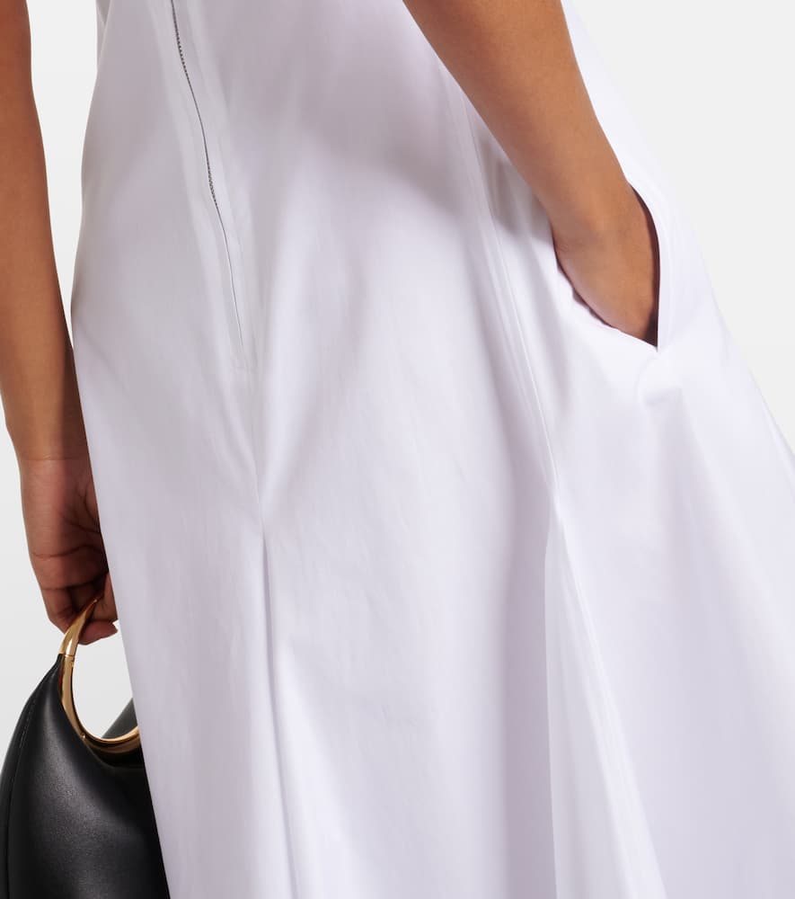 Cactus cotton poplin midi dress
