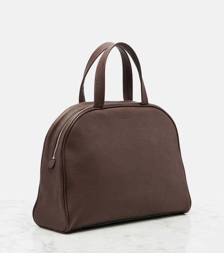 Soft leather top-handle bag