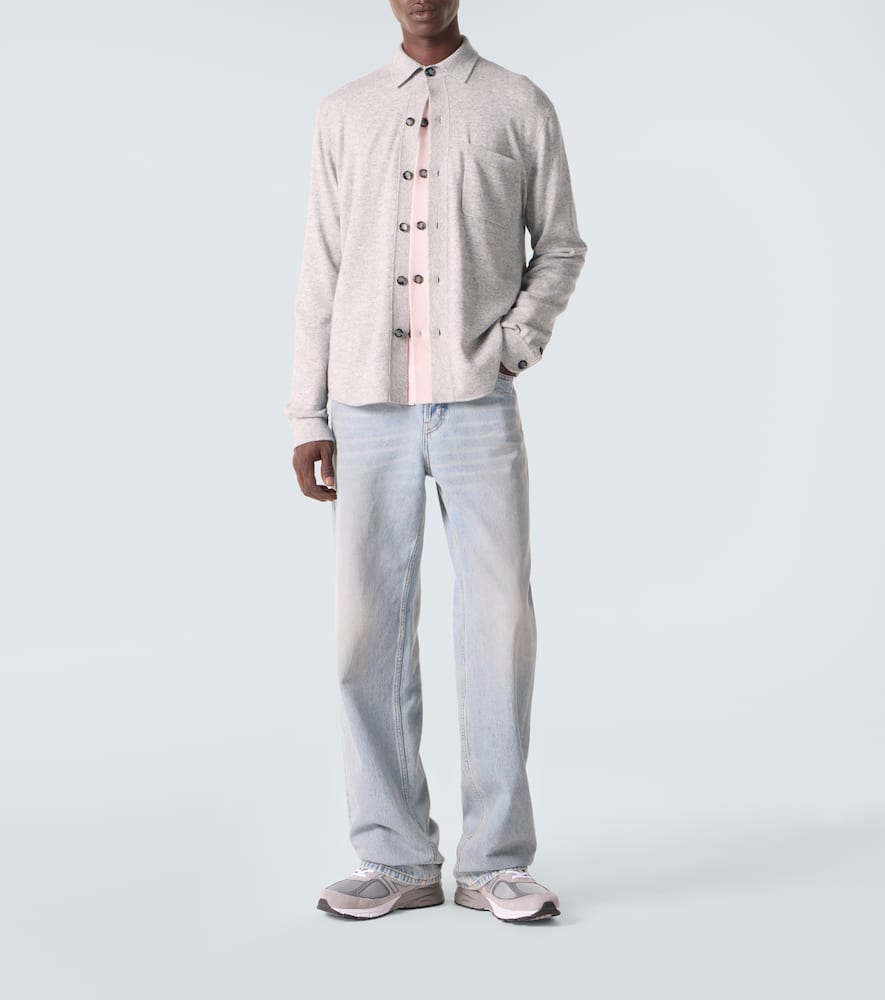 Cotton and cashmere overshirt
