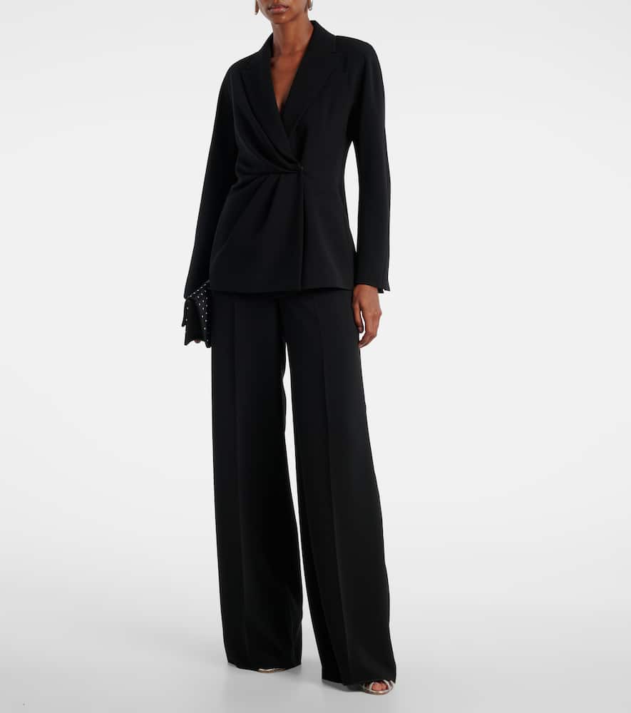 Draped cady wrap jacket