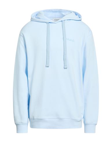 Man Sweatshirt Sky blue Size L Cotton