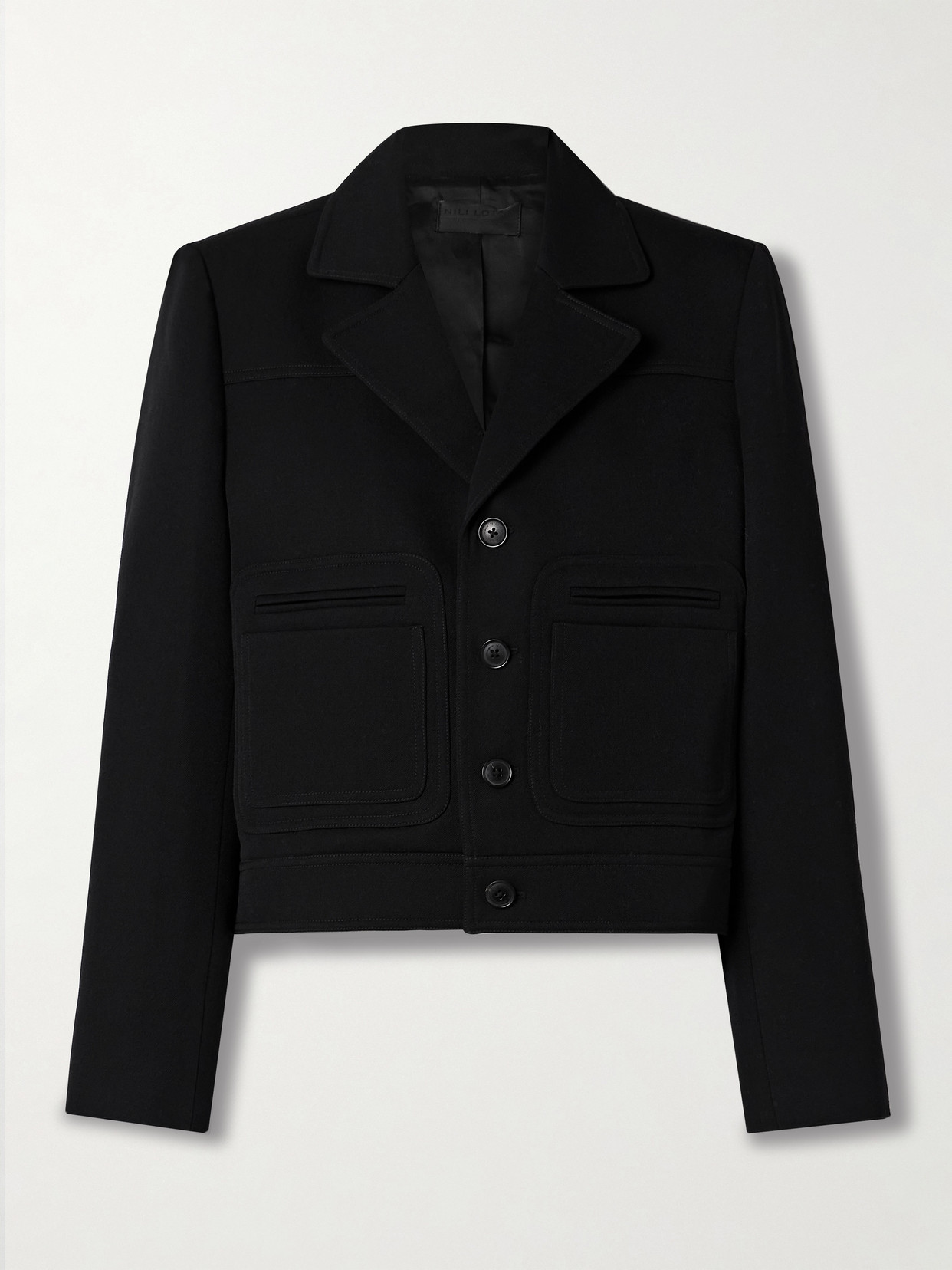 Georgy Wool-gabardine Jacket - Black