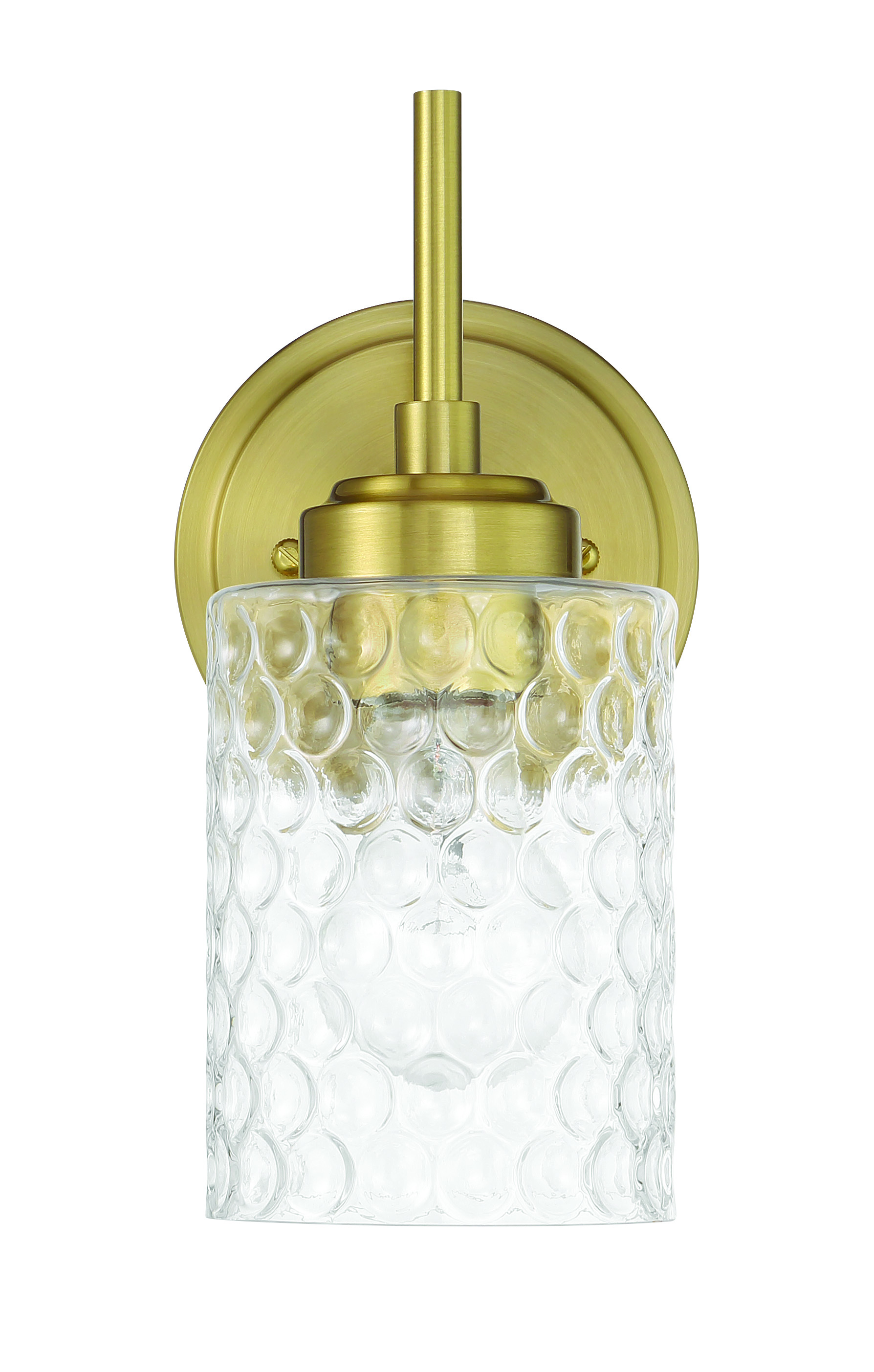 Satin Brass Wall Sconce from the Claire Collection