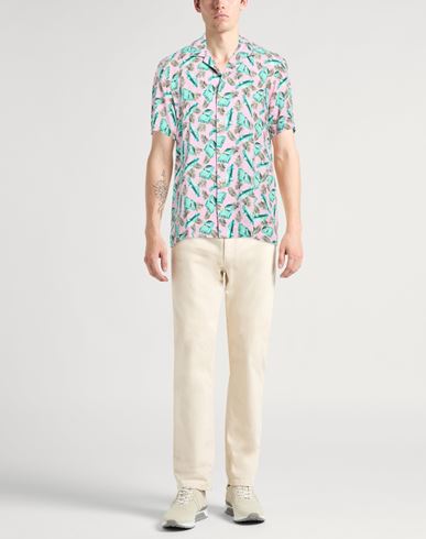 Man Shirt Pink Size 15 ½ Viscose, Linen