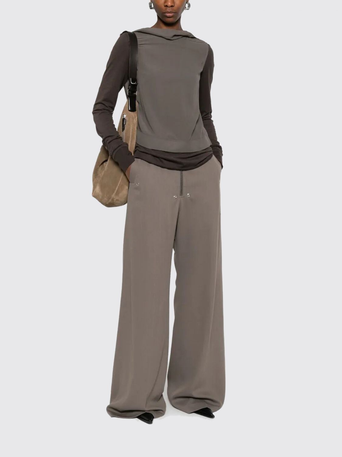 Pants Woman color Grey