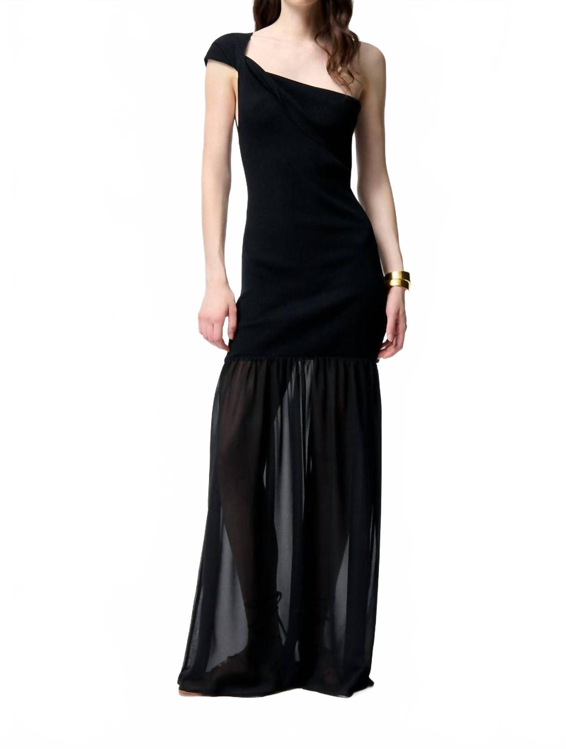 The Nocturne Maxi Dress In Noir