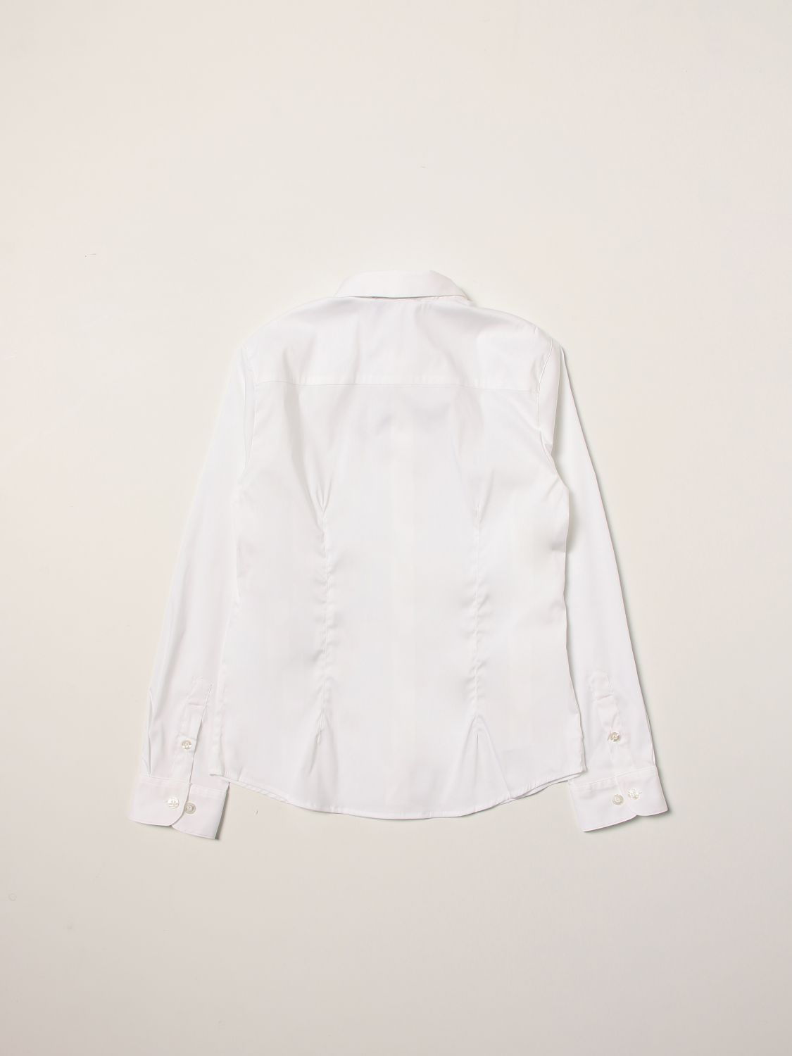 Shirt in poplin with eagle