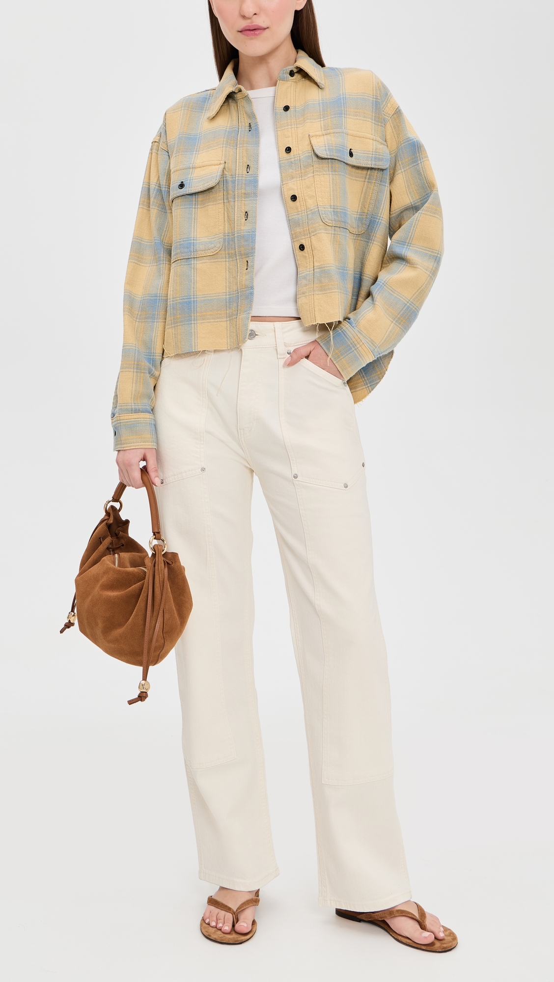Sat Utility 90's Straight Jeans Ecru