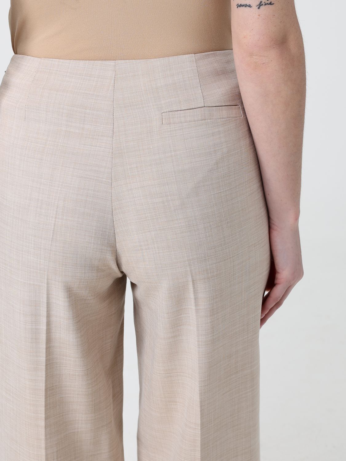 Pants Woman color Beige