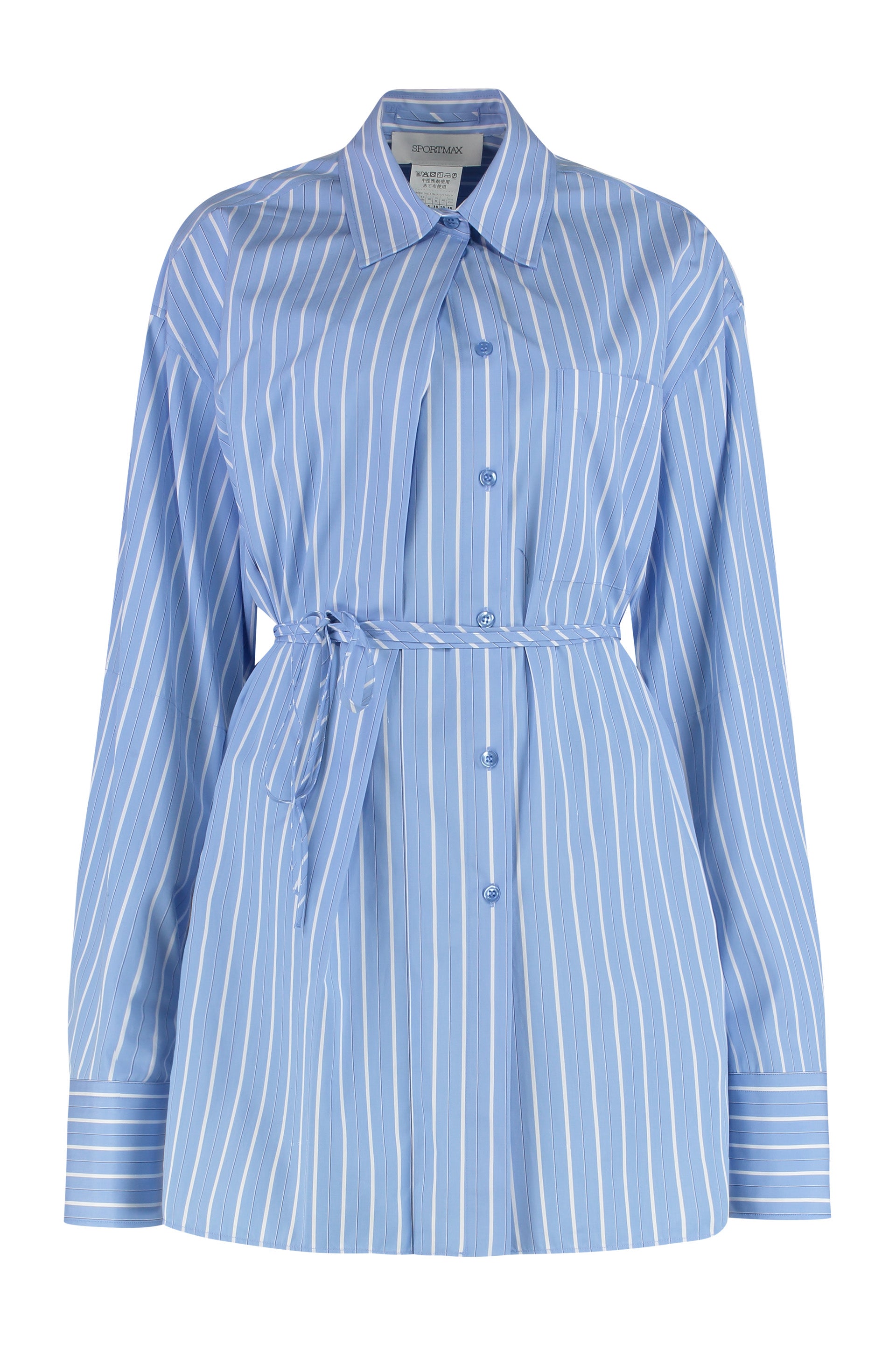 Mini Button-Up Shirt with Front Pocket