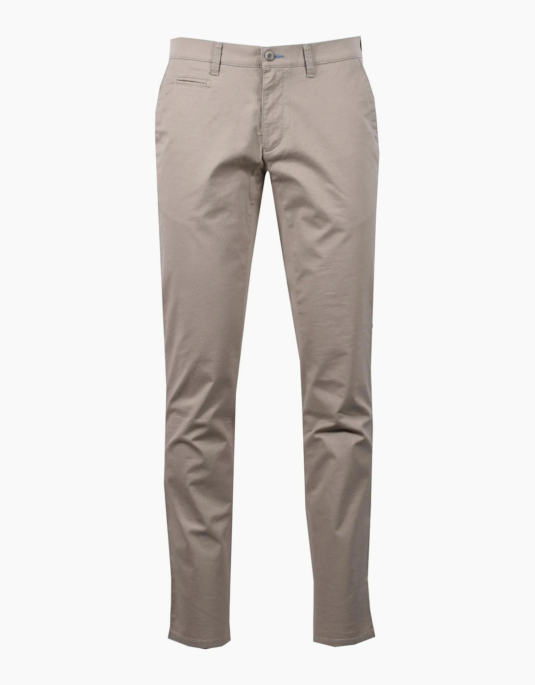Men's BRAX FABIO COTTON TROUSER STONE - Cream - : 36W