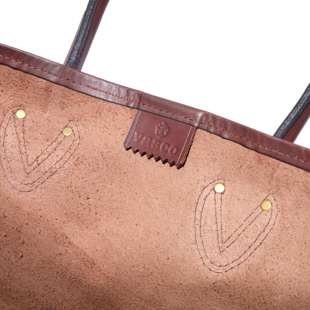 Leather Old Tote Bag Brown