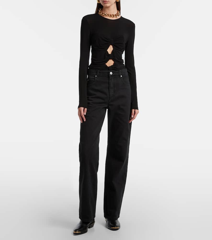 Dromie mid-rise straight jeans