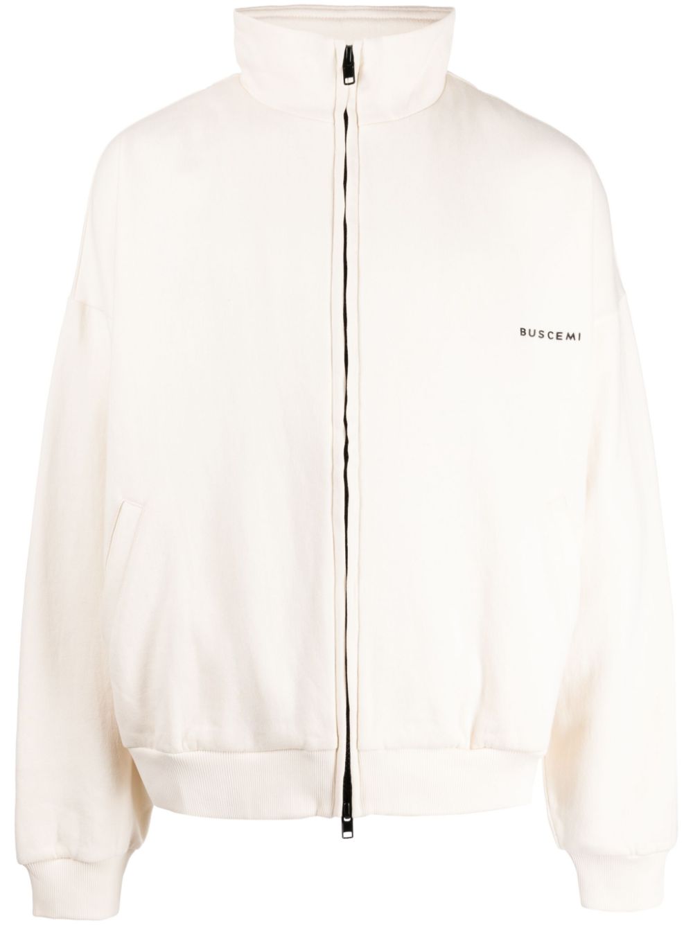 Cotton fleece bomber jacket - Grey