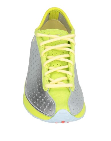 Woman Sneakers Lime green Size 5 Leather, Textile fibers