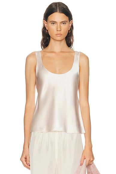 EAVES Nico Silk Tank in Blush