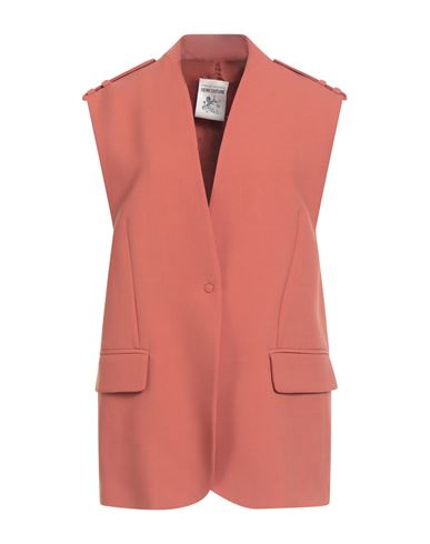 Woman Blazer Rust Size 6 Polyester, Virgin Wool, Elastane