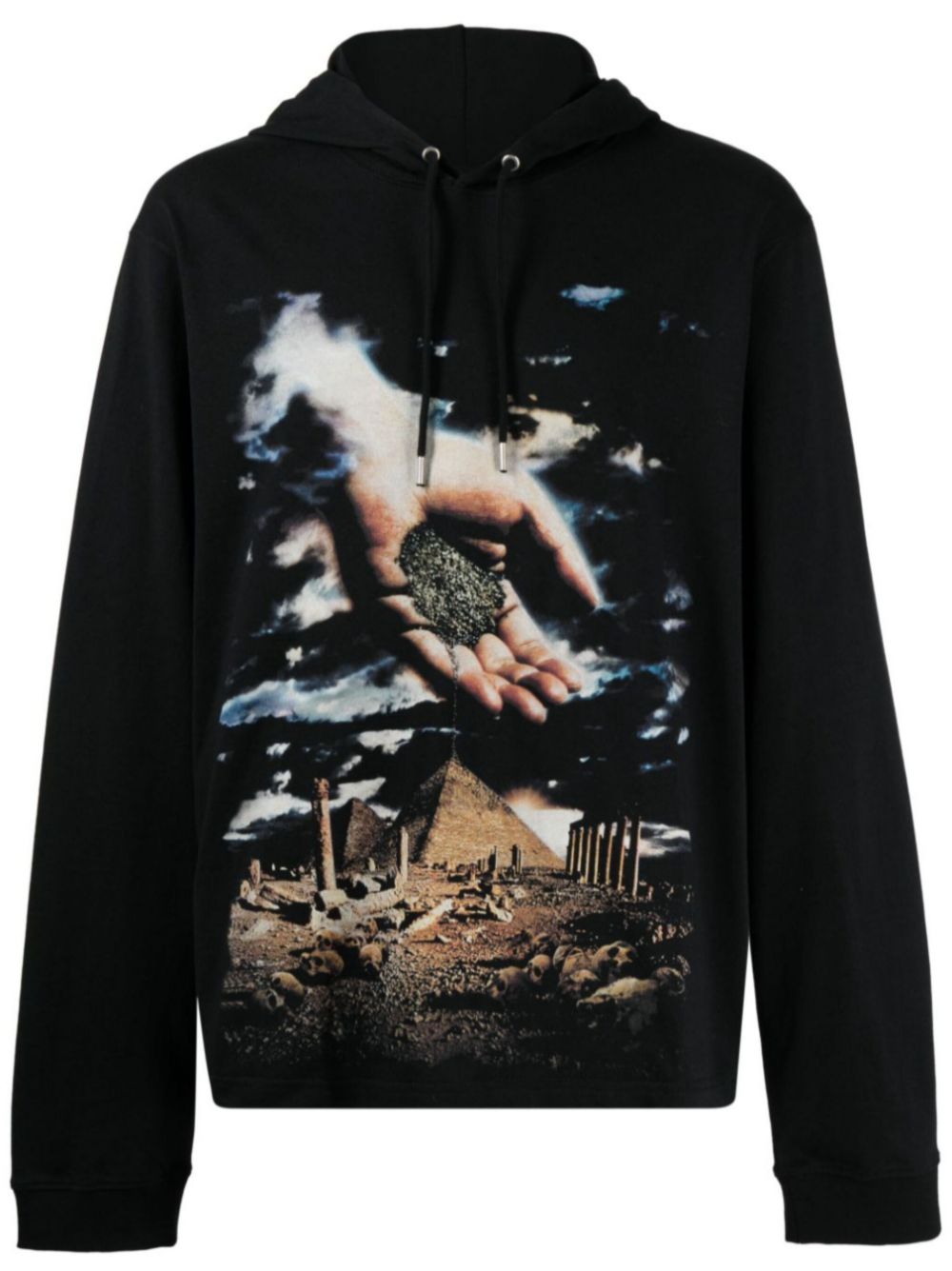 X Kimura Tsunehisa graphic-print hoodie - Black