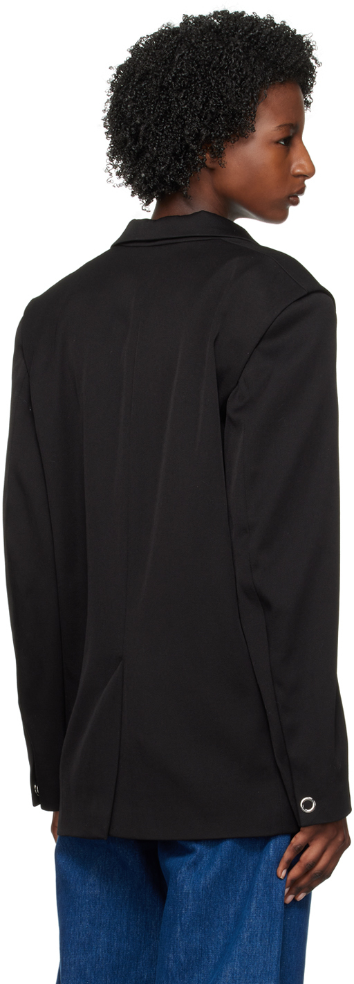 Black twill blazer