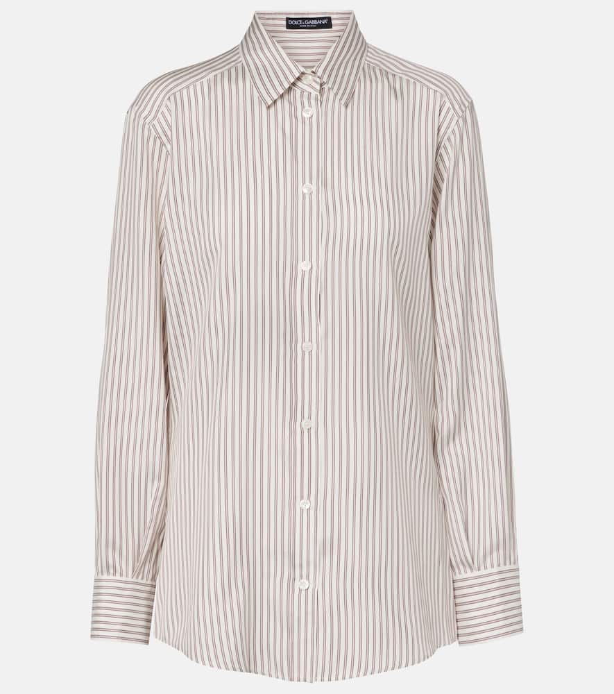 Striped silk shirt