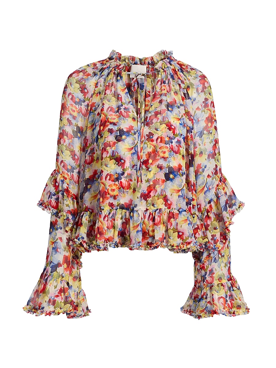 Women's Ellys Wildflower Bunch Top - Gardenia Multi