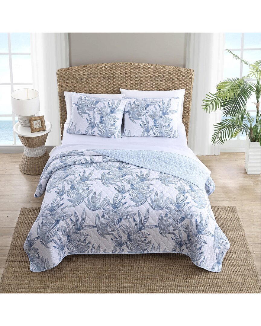 Kayo 3Pc Blue Quilt Set