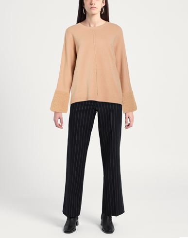 Z. o.e. Zone Of Embroidered Woman Sweater Sand Size S Viscose, Polyester, Polyamide