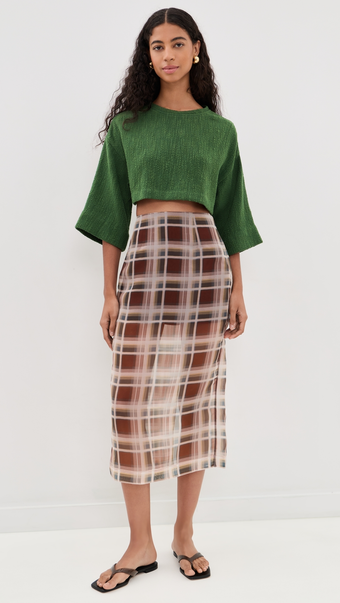 The Cropped T-Shirt Pine Flamme