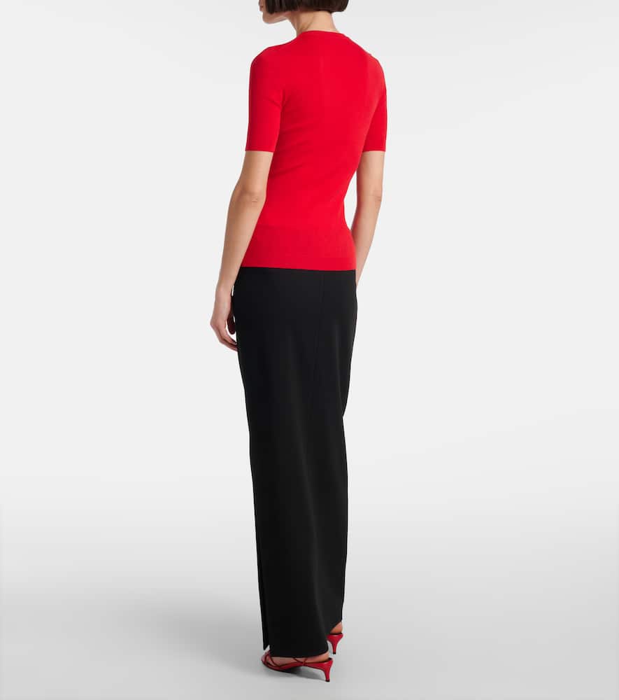 Celina ribbed-knit wool-blend top