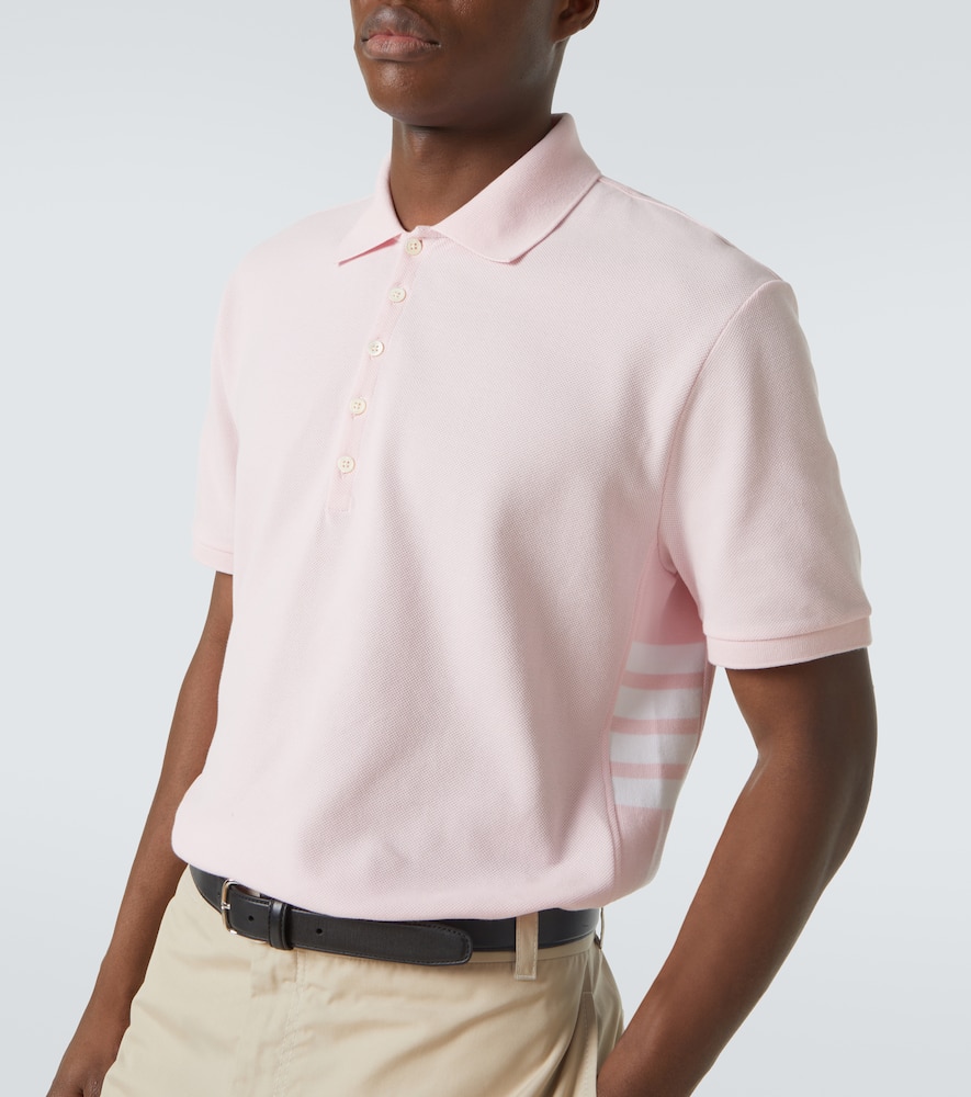 4-Bar cotton polo shirt