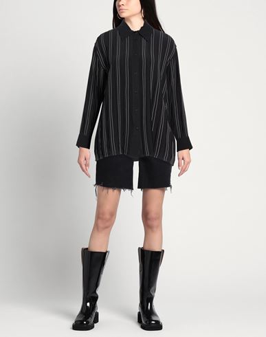 Woman Shirt Black Size M Silk