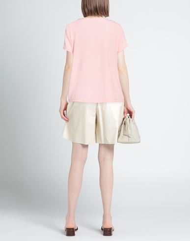 Woman Top Pink Size M Silk, Elastane