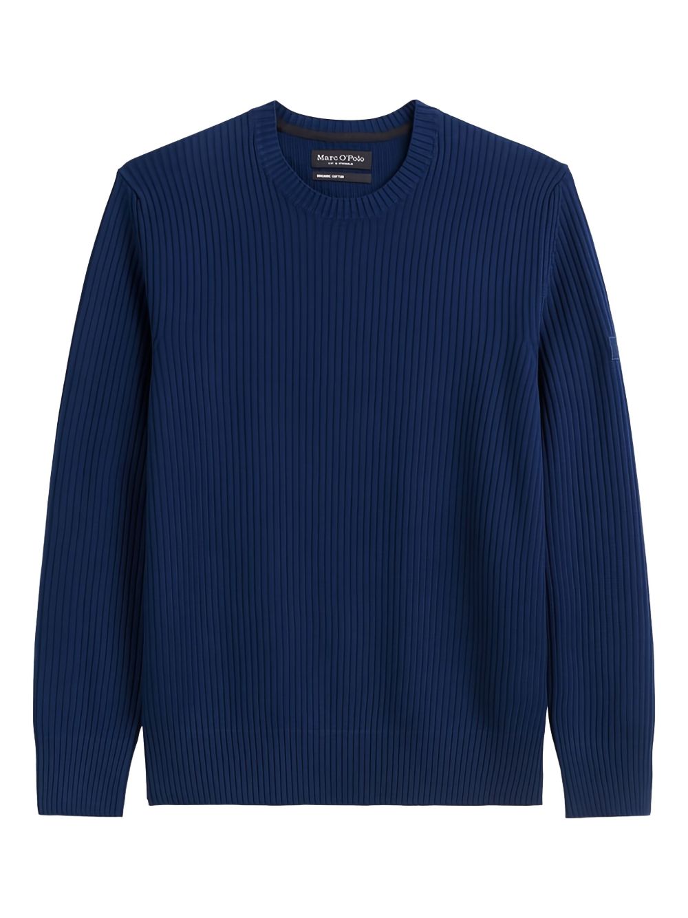 Ribbed crew-neck sweater - Blue
