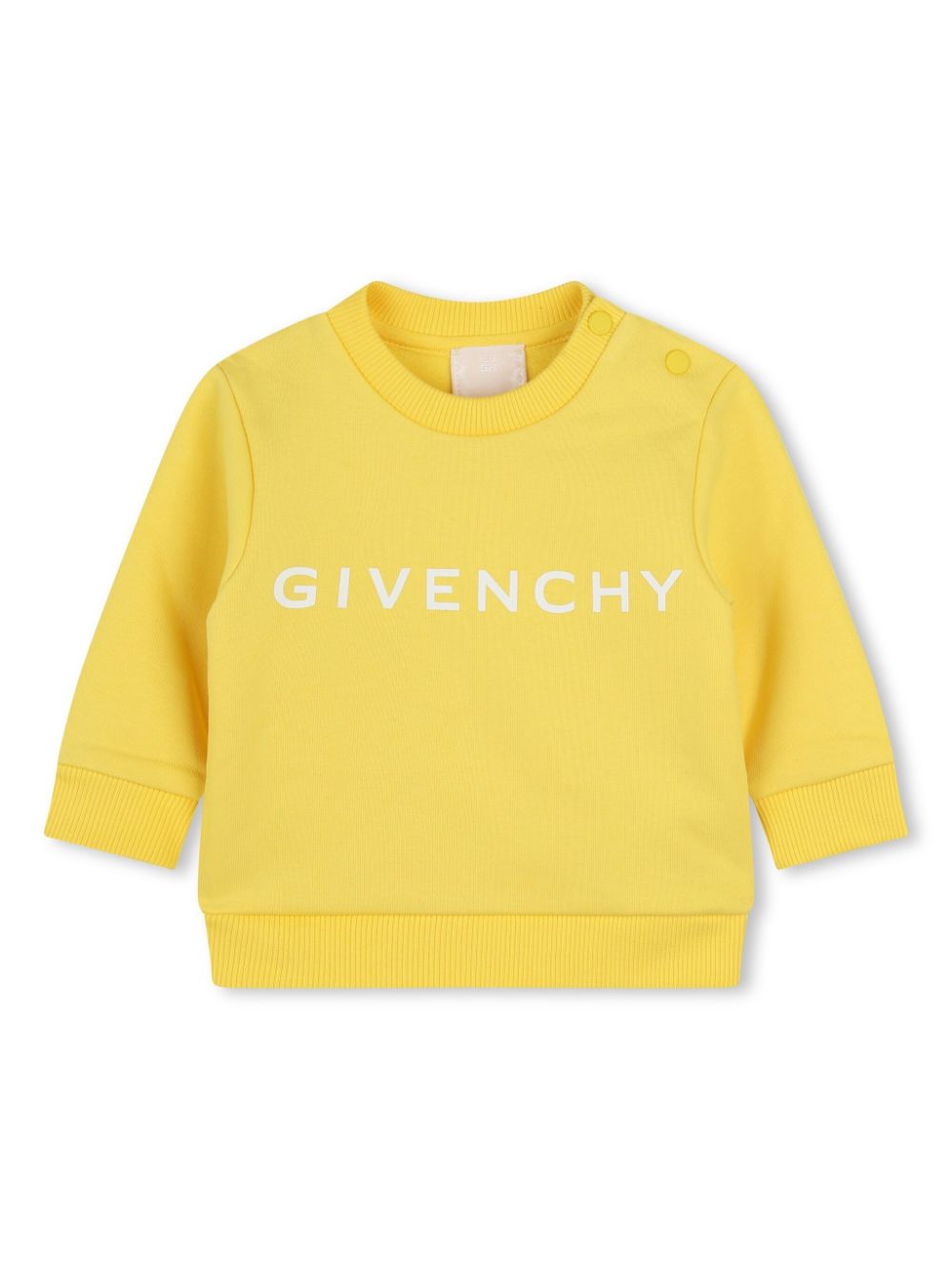 Logo-print crew-neck sweatshirt - Yellow