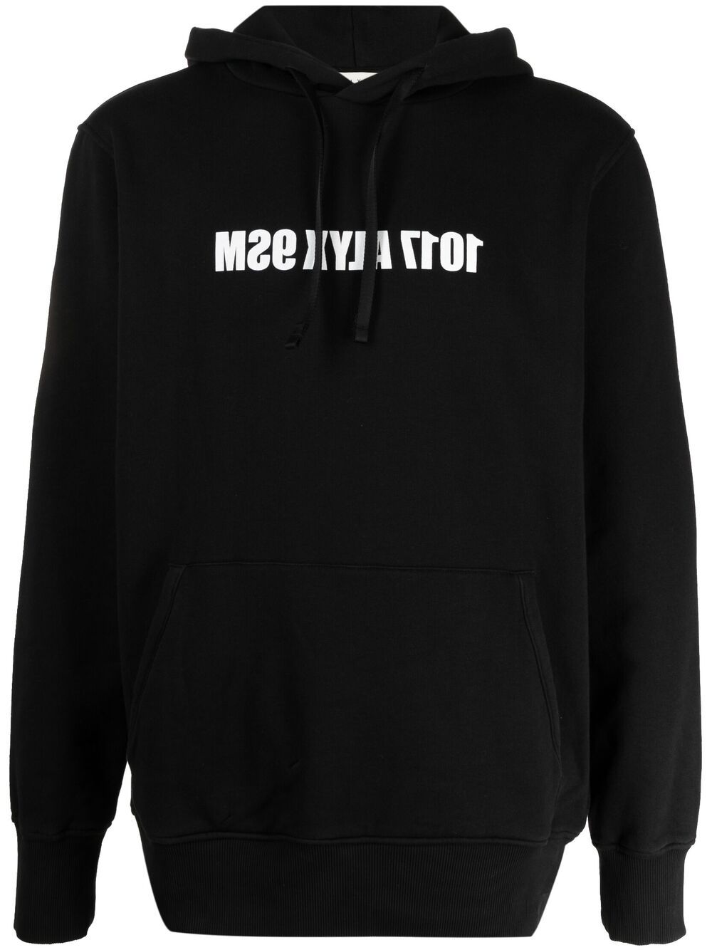 Reverse Logo popover hoodie - Black