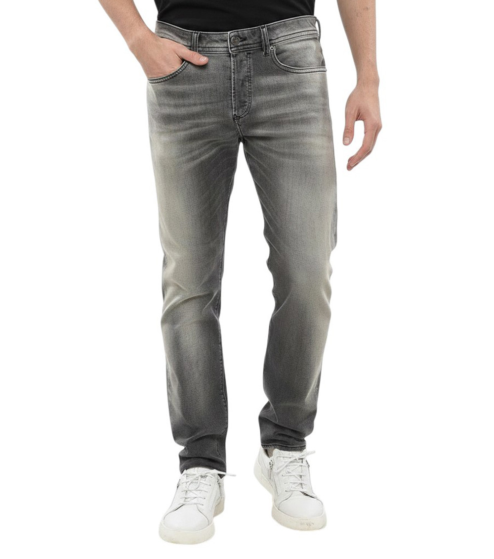 Grey Mid Rise Jeans