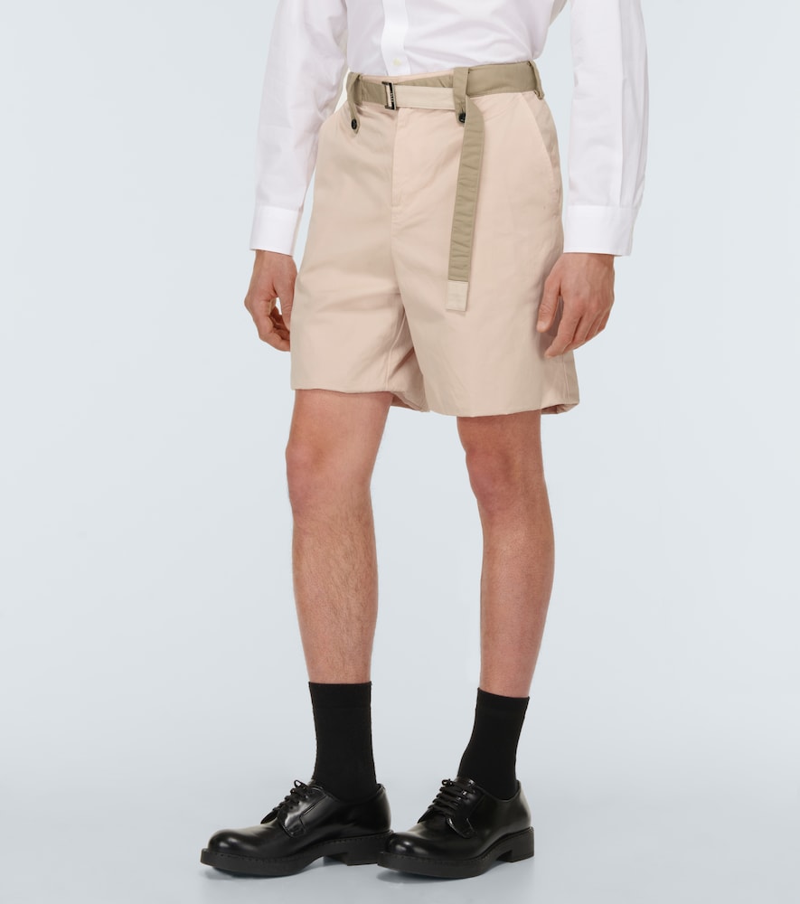 Sacai Cotton chino shorts