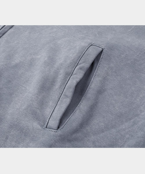 Heavy Cotton Garment Stadium Varsity Jacket Sky Blue