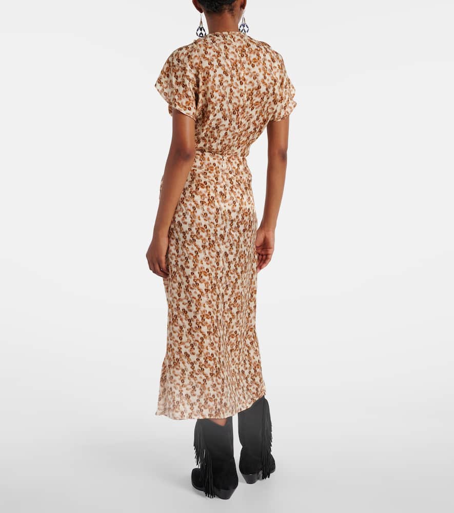Lisanne printed midi skirt