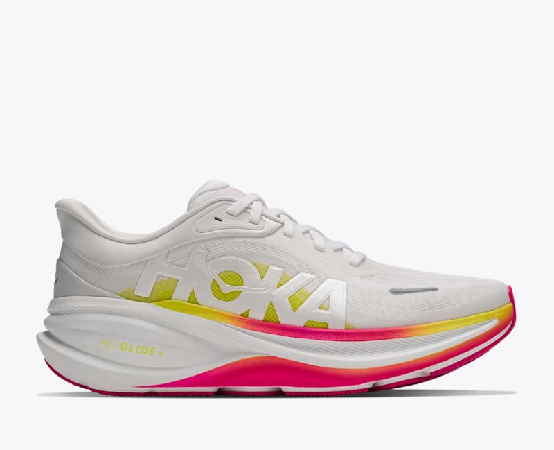 HOKA Women's Clifton PRO Shoes in Frost/Hoka Citrus