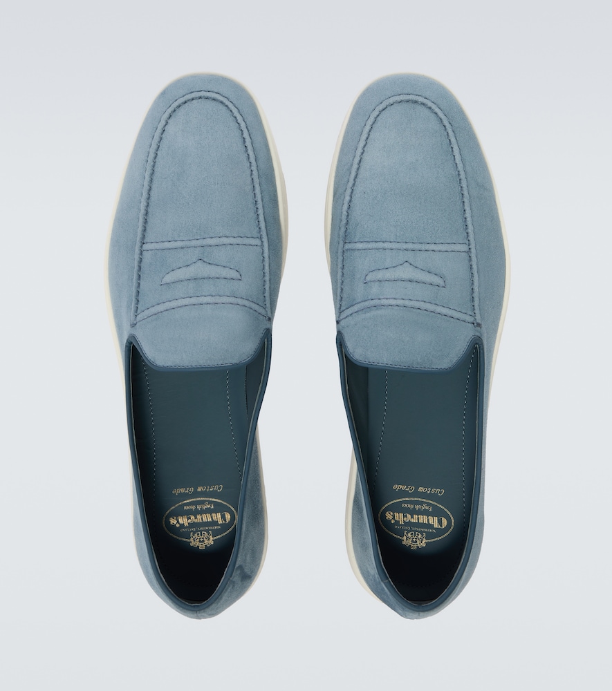 Pebbles suede penny loafers