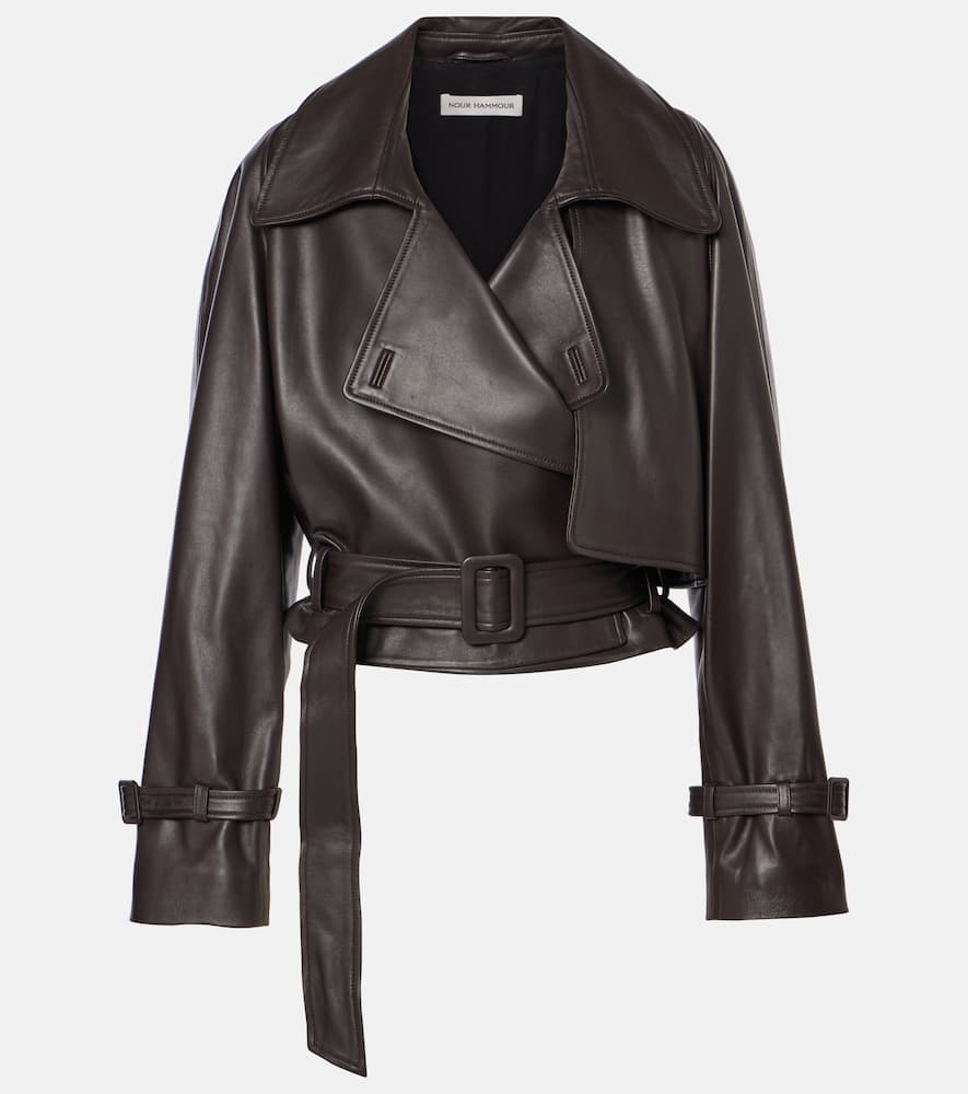 Hatti leather biker jacket