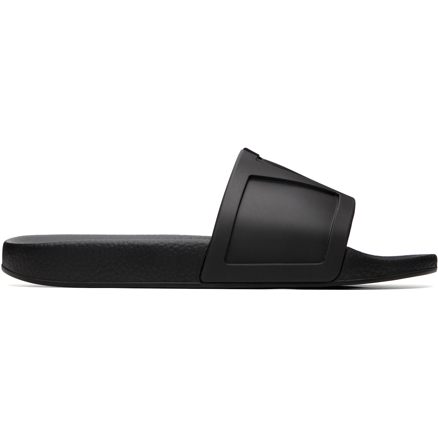 Black Coolside Rubber Slide Sandals